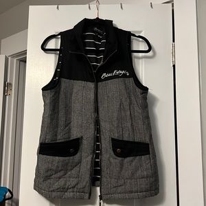 Size Medium black and white vest